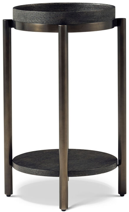 Sm. Repose Round Side Table - Black